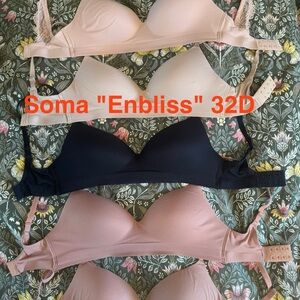Soma Enbliss Bra Set - Tan, Nude, Black